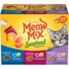 Meow Mix Seafood Selects Variety Pack Wet Cat Food -Meow Meals 100234 MAIN. AC SS1800 V1674745029
