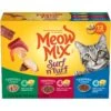Meow Mix Tender Favorites Surf 'N Turf Variety Pack Cat Food Trays -Meow Meals 100241 MAIN. AC SS1800 V1670940348