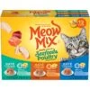 Meow Mix Pate Toppers Seafood & Poultry Variety Pack Cat Food Trays -Meow Meals 100270 MAIN. AC SS1800 V1662479966
