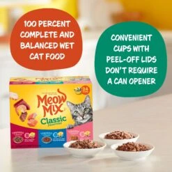 Meow Mix Classic Favorites Tenders In Sauce Variety Pack Wet Cat Food -Meow Meals 100332 PT3. AC SS1800 V1674768248