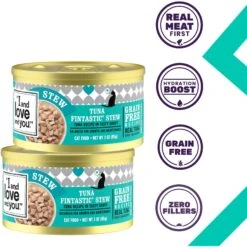 I And Love And You Tuna Fintastic Stew Grain-Free Canned Cat Food 12 I And Love And You Tuna Fintastic Stew Grain-Free Canned Cat Food -Meow Meals 100758 PT1. AC SS1800 V1692382614