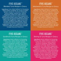 Solid Gold Five Oceans Variety Pack Wet Cat Food, 3-oz Can, Case Of 12 -Meow Meals 1021734 PT6. AC SS1800 V1700681130