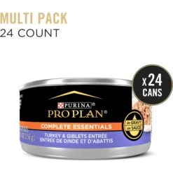 Purina Pro Plan Adult Turkey & Giblets Entree In Gravy Canned Cat Food -Meow Meals 102297 PT1. AC SS1800 V1674486329