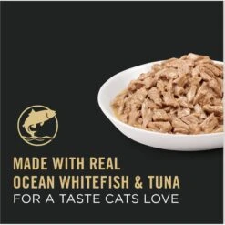 Purina Pro Plan Adult Ocean Whitefish & Tuna Entree In Sauce Canned Cat Food -Meow Meals 102299 PT2. AC SS1800 V1674495036