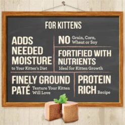 Merrick Purrfect Bistro Kitten Dinner Grain-Free Canned Cat Food -Meow Meals 102342 PT2. AC SS1800 V1696012536