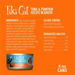 Tiki Cat Aloha Friends Tuna With Pumpkin Grain-Free Wet Cat Food 12 Tiki Cat Aloha Friends Tuna With Pumpkin Grain-Free Wet Cat Food -Meow Meals 102918 PT2. AC SS1800 V1657654927