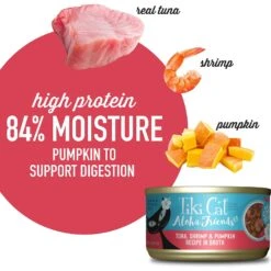 Tiki Cat Aloha Friends Tuna With Shrimp & Pumpkin Grain-Free Wet Cat Food -Meow Meals 102922 PT3. AC SS1800 V1651106788