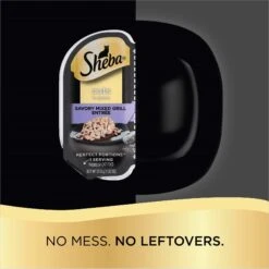Sheba Perfect Portions Grain-Free Savory Mixed Grill Cuts In Gravy Entree Adult Wet Cat Food Trays 14 Sheba Perfect Portions Grain-Free Savory Mixed Grill Cuts In Gravy Entree Adult Wet Cat Food Trays -Meow Meals 103416 PT3. AC SS1800 V1626992174
