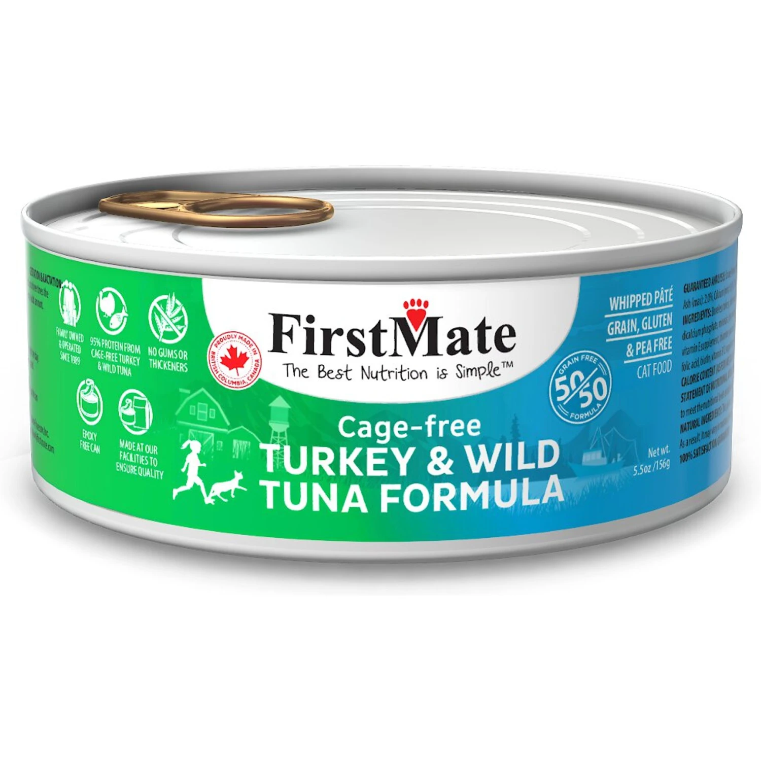 Firstmate 50/50 Turkey & Tuna Formula Grain-Free Canned Cat Food 3 Firstmate 50/50 Turkey & Tuna Formula Grain-Free Canned Cat Food