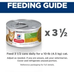 Hill's Science Diet Adult 7+ Senior Vitality Chicken & Vegetable Stew Canned Cat Food -Meow Meals 109371 PT6. AC SS1800 V1597965077