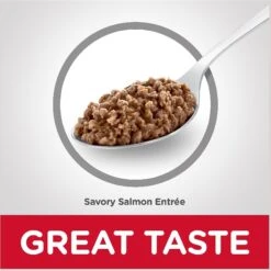 Hill's Science Diet Kitten Savory Salmon Entree Canned Cat Food -Meow Meals 110296 PT5. AC SS1800 V1598151378