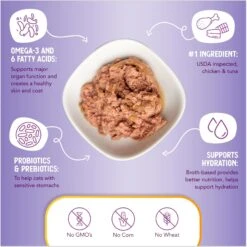 Health Extension Grain-Free Chicken & Tuna Recipe Canned Cat Food -Meow Meals 110489 PT6. AC SS1800 V1693319999