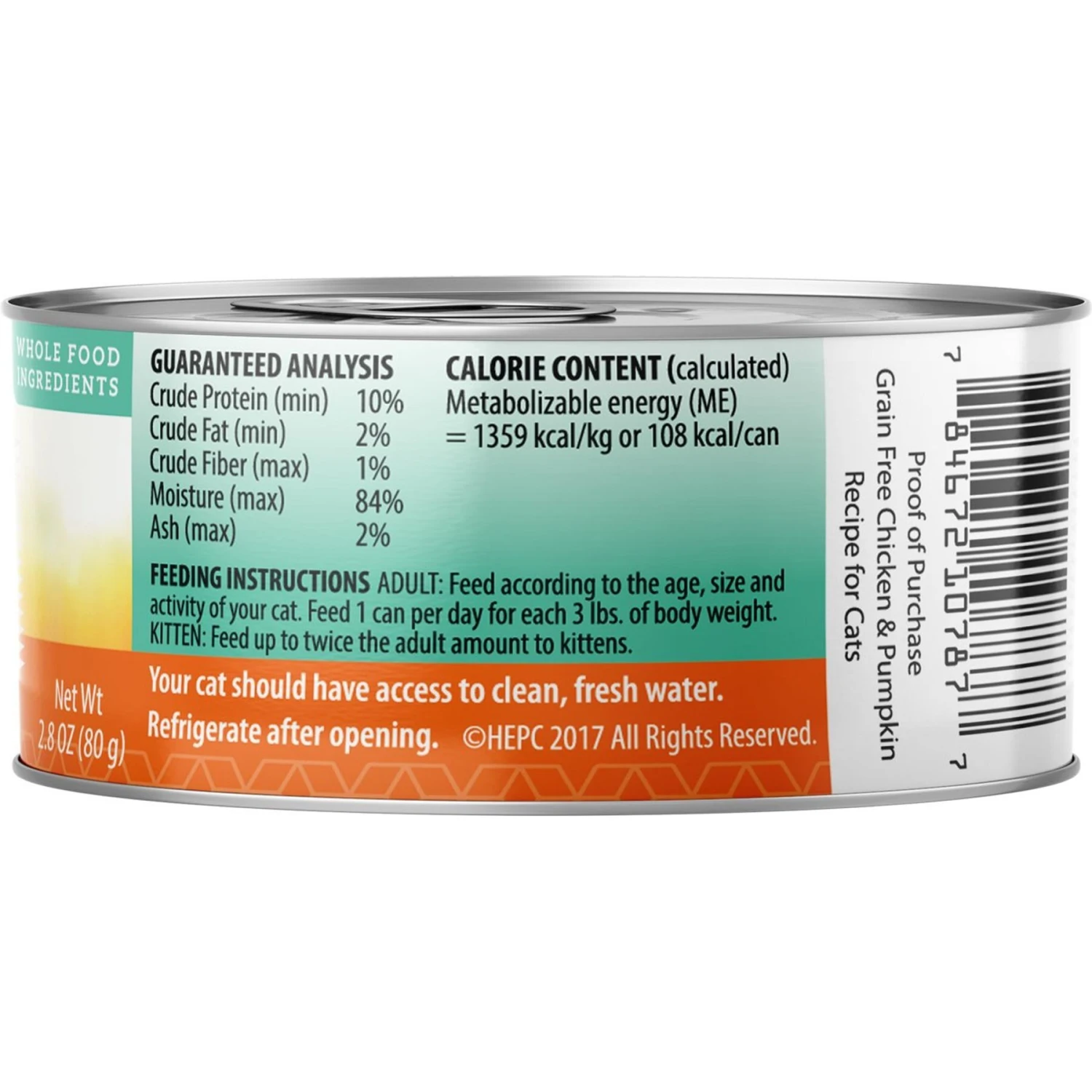 Health Extension Grain-Free Chicken & Pumpkin Recipe Canned Cat Food 4 Health Extension Grain-Free Chicken & Pumpkin Recipe Canned Cat Food - Image 2