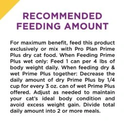 Purina Pro Plan Prime Plus Adult 7+ Salmon & Tuna Entree Classic Canned Cat Food, 3-oz Can, Case Of 24 -Meow Meals 111107 PT8. AC SS1800 V1585863081