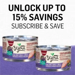 Purina Beyond Cage-Free Turkey, Sweet Potato & Spinach Recipe In Gravy Canned Cat Food -Meow Meals 112047 PT8. AC SS1800 V1700156471