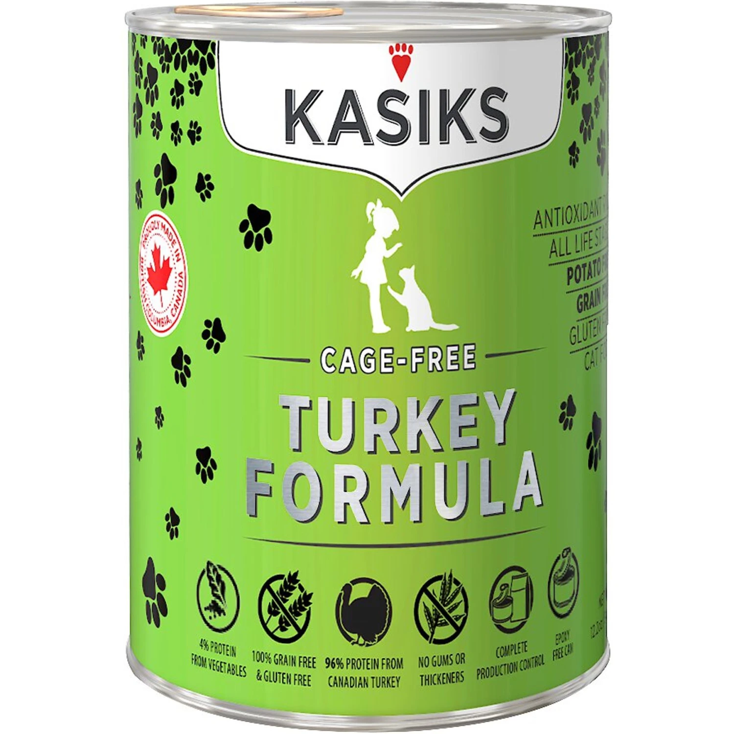 KASIKS Cage-Free Turkey Formula Grain-Free Canned Cat Food 3 KASIKS Cage-Free Turkey Formula Grain-Free Canned Cat Food