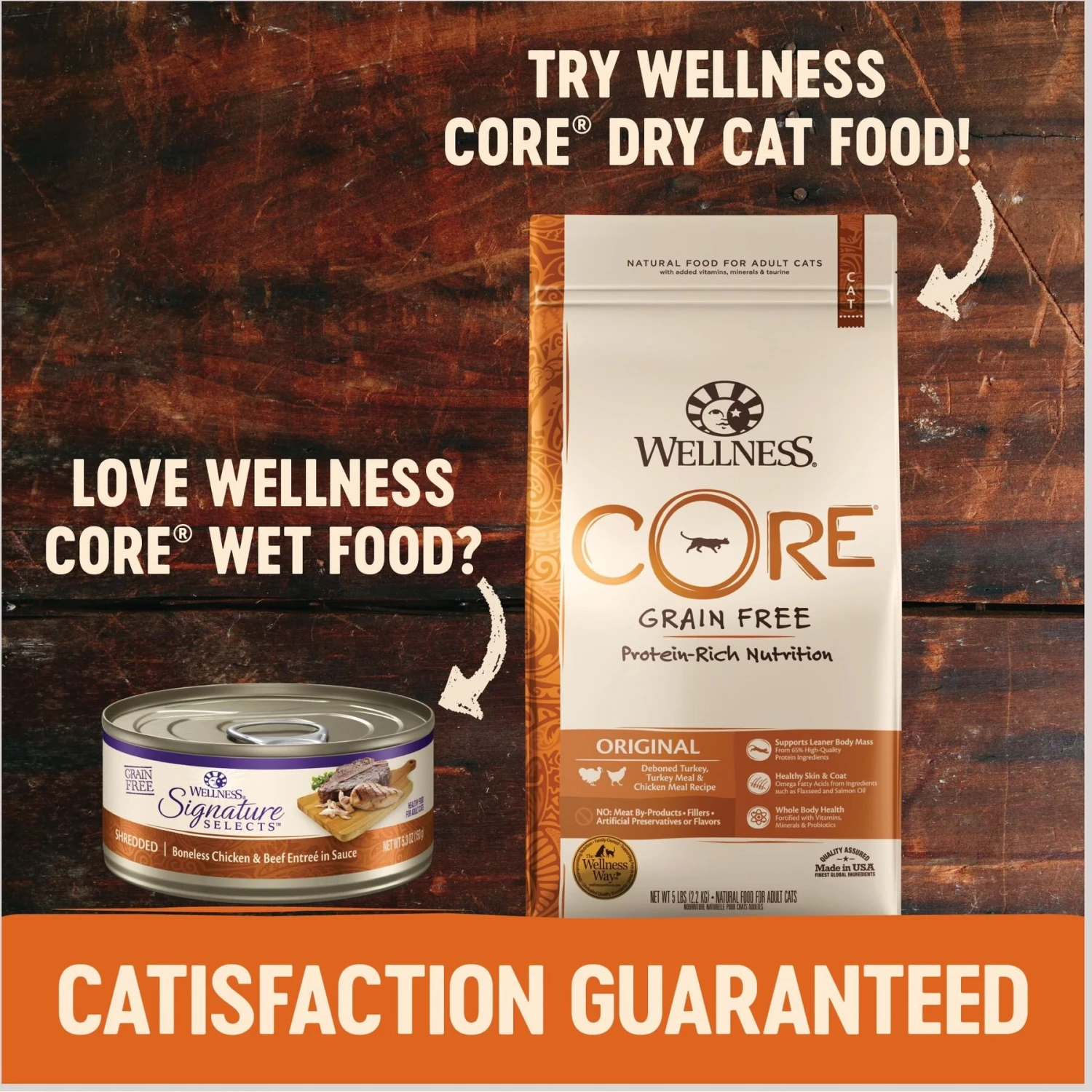 Wellness CORE Signature Selects Shredded Boneless Chicken & Beef Entree In Sauce Grain-Free Canned Cat Food 10 Wellness CORE Signature Selects Shredded Boneless Chicken & Beef Entree In Sauce Grain-Free Canned Cat Food - Image 8