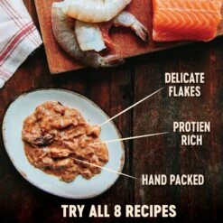 Wellness CORE Signature Selects Flaked Skipjack Tuna & Wild Salmon Entree In Broth Grain-Free Canned Cat Food -Meow Meals 119917 PT2. AC SS1800 V1621984976