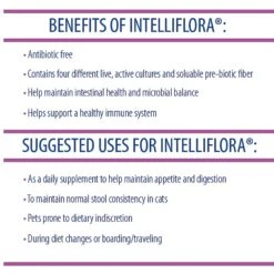 Probios Intelliflora Probiotic Cat Supplement, 30 Count -Meow Meals 120374 PT4. AC SS1800 V1492616169