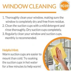 K&H Pet Products EZ Mount Up & Away Kitty Single Diner Stainless Steel Cat Bowl, 1.5-cup -Meow Meals 121172 PT4. AC SS1800 V1627351887