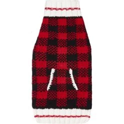 Chilly Dog Buffalo Plaid Dog & Cat Sweater -Meow Meals 121710 PT3. AC SS1800 V1540220681