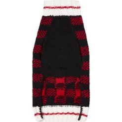 Chilly Dog Buffalo Plaid Dog & Cat Sweater -Meow Meals 121710 PT4. AC SS1800 V1540220816