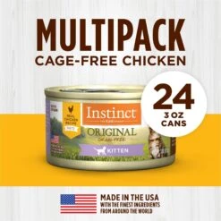 Instinct Kitten Grain-Free Pate Real Chicken Recipe Natural Wet Canned Cat Food 16 Instinct Kitten Grain-Free Pate Real Chicken Recipe Natural Wet Canned Cat Food -Meow Meals 122351 PT5. AC SS1800 V1681224721