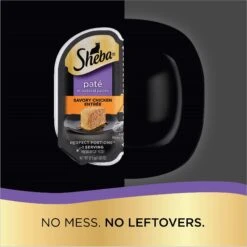 Sheba Perfect Portions Grain-Free Savory Chicken, Roasted Turkey & Tender Beef Pate Variety Pack Adult Wet Cat Food Trays -Meow Meals 124885 PT4. AC SS1800 V1626815488