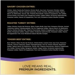 Sheba Perfect Portions Grain-Free Savory Chicken, Roasted Turkey & Tender Beef Pate Variety Pack Adult Wet Cat Food Trays -Meow Meals 124885 PT5. AC SS1800 V1672952066