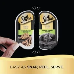 Sheba Perfect Portions Poultry Entrees Cuts In Gravy Variety Pack Adult Wet Cat Food Trays -Meow Meals 126366 PT2. AC SS1800 V1658189005
