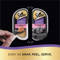 Sheba Perfect Portions Chicken & Salmon Pate Entree Variety Pack Adult Wet Cat Food Trays -Meow Meals 126370 PT3. AC SS1800 V1626815782