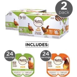 Nutro Perfect Portions Grain-Free Real Turkey & Real Chicken Pate Recipe Variety Pack Adult Wet Cat Food Trays -Meow Meals 128567 PT3. AC SS1800 V1702678672