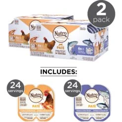 Nutro Perfect Portions Grain-Free Real Salmon & Tuna, Real Chicken & Shrimp Recipe Pate Variety Pack Adult Wet Cat Food Trays -Meow Meals 128569 PT3. AC SS1800 V1702678670