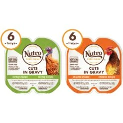 Nutro Perfect Portions Grain-Free Real Turkey & Real Chicken Cuts In Gravy Recipe Variety Pack Adult Wet Cat Food Trays -Meow Meals 128587 PT2. AC SS1800 V1702678352