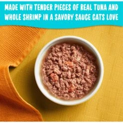 Meow Mix Tender Favorites With Real Tuna & Whole Shrimp In Sauce Cat Food Trays -Meow Meals 130523 PT2. AC SS1800 V1670940345