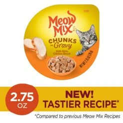 Meow Mix Chunks In Gravy With Real Chicken Breast Wet Cat Food -Meow Meals 130528 PT2. AC SS1800 V1674772973