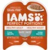 Iams Perfect Portions Healthy Adult Tuna Recipe Pate Grain-Free Wet Cat Food Trays -Meow Meals 131317 MAIN. AC SS1800 V1617074505