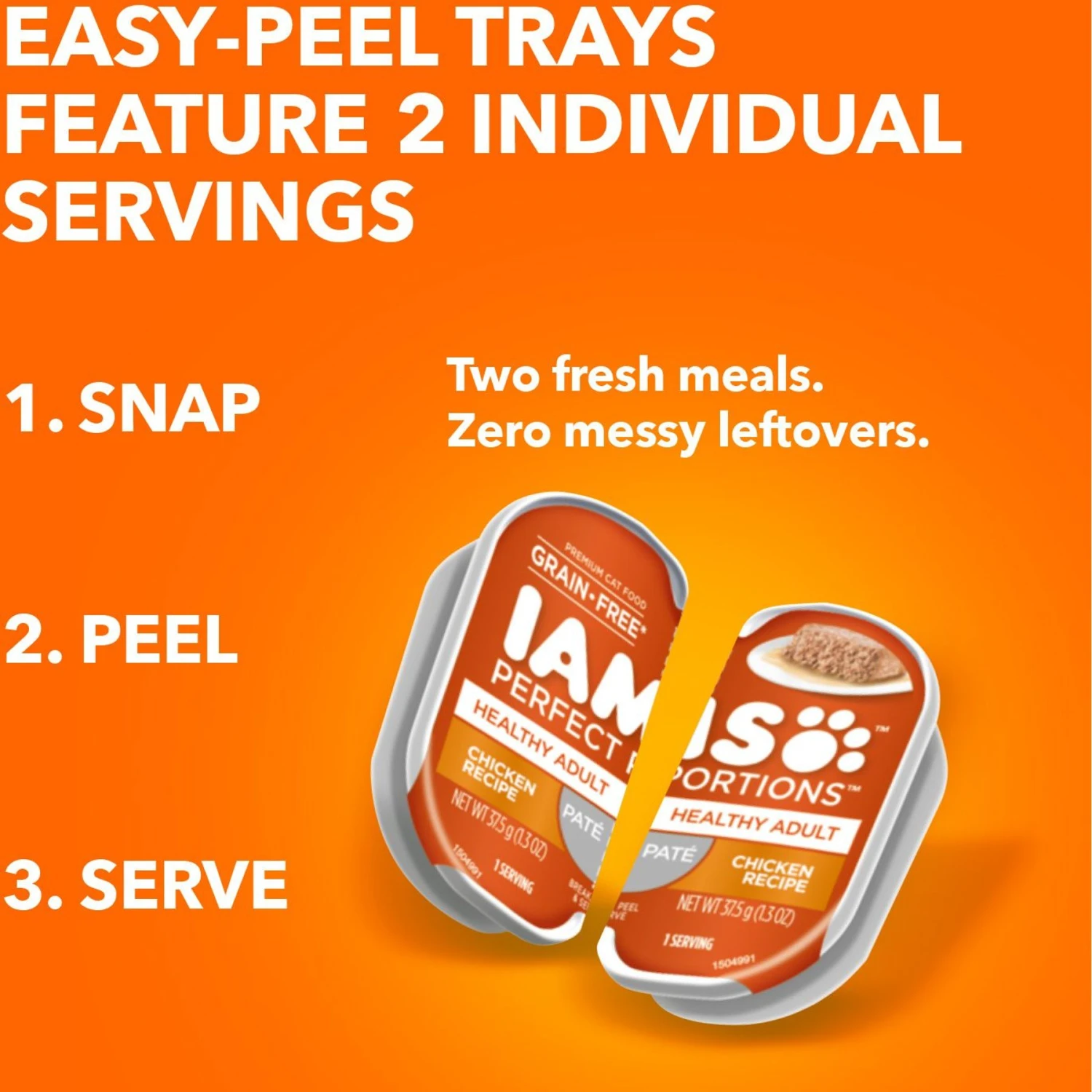 Iams Perfect Portions Healthy Adult Variety Pack Chicken & Tuna Recipe Pate Grain-Free Wet Cat Food Trays 10 Iams Perfect Portions Healthy Adult Variety Pack Chicken & Tuna Recipe Pate Grain-Free Wet Cat Food Trays - Image 8
