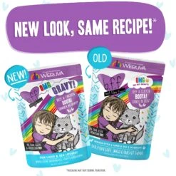 BFF OMG Booya! Beef & Chicken Dinner In Gravy Grain-Free Cat Food Pouches -Meow Meals 132281 PT5. AC SS1800 V1644915391