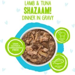 BFF OMG Shazaam! Lamb & Tuna Dinner In Gravy Grain-Free Cat Food Pouches -Meow Meals 132291 PT2. AC SS1800 V1644909175