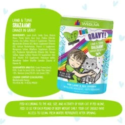 BFF OMG Shazaam! Lamb & Tuna Dinner In Gravy Grain-Free Cat Food Pouches -Meow Meals 132291 PT6. AC SS1800 V1644910330