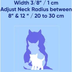 Pawtitas Nylon Reflective Breakaway Cat Collar With Bell -Meow Meals 134716 PT2. AC SS1800 V1681235616
