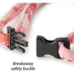 Necoichi Chirimen Clover Breakaway Cat Collar With Bell -Meow Meals 137007 PT2. AC SS1800 V1688753250