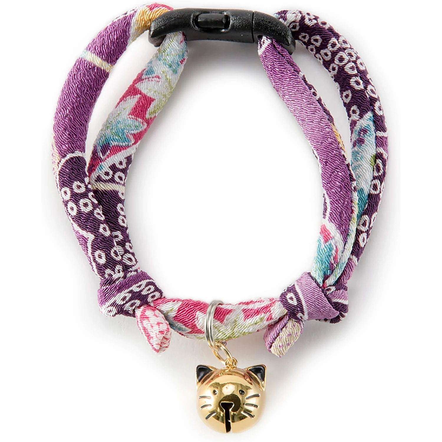Necoichi Chirimen Fireworks Breakaway Cat Collar With Bell 3 Necoichi Chirimen Fireworks Breakaway Cat Collar With Bell