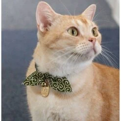 Necoichi Ninja Cotton Breakaway Cat Collar With Bell -Meow Meals 137025 PT4. AC SS1800 V1506717147