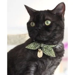 Necoichi Ninja Cotton Breakaway Cat Collar With Bell -Meow Meals 137025 PT6. AC SS1800 V1506717148