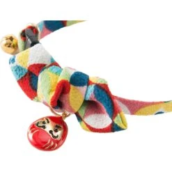 Necoichi Chirimen Daruma Charm Breakaway Cat Collar With Bell 12 Necoichi Chirimen Daruma Charm Breakaway Cat Collar With Bell -Meow Meals 138927 PT3. AC SS1800 V1510954075