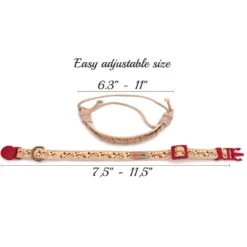 Pettsie Cotton Breakaway Cat Collar With Friendship Bracelet -Meow Meals 139122 PT2. AC SS1800 V1507065002