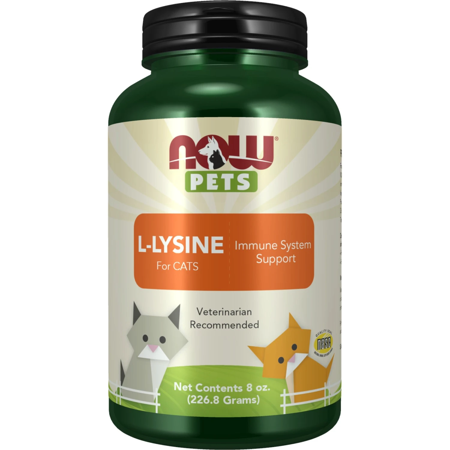 NOW Pets L-Lysine Immune System Support Cat Supplement 3 NOW Pets L-Lysine Immune System Support Cat Supplement