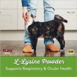 NOW Pets L-Lysine Immune System Support Cat Supplement 10 NOW Pets L-Lysine Immune System Support Cat Supplement -Meow Meals 140252 PT3. AC SS1800 V1622236698